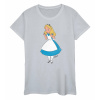 Alice In Wonderland Alica v krajine zázrakov - Dámske tričko BI2159 (XXL) (sivá škvrnitá)