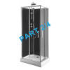 Aqualine GRANVIK sprchovací box 700x900x2180mm komponent 2/4 fixné a posuvné sklo číre 18-070-09-50-00