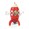Janod skladačka z dreva Kit Magnet raketa 05207 červená