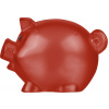 Prasátko z recyklovaného plastu, červená