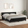 Posteľný rám boxspring s matracom čierny 160x200 cm zamat 3130969_sk