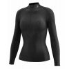 Funkční triko s dlouhým rukávem ke krku zip K-THERMO, dívčí TECSO (černá) 8-10 let