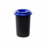 Guľatý plastový kôš na triedený odpad, 50 l, modrá