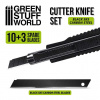 Green Stuff World Black Hobby Knife + 10x Black spare blades (Green Stuff World)
