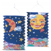 Papierový lampión Sun and Moon dĺžka 28 cm