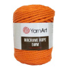 Špagát Macrame Rope 5 mm Špagát Macrame Rope 5 MM Oranžová 770