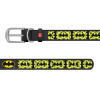 WAU DOG Obojok Batman kožený, 30-39cm/20mm, čierna