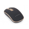 Gembird Myš MUSW-4B-06, bezdrátová, USB nano receiver, černo-zlatá