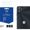 Hybridní sklo 3MK pro 3MK objektiv chrání Motorola Moto E22 [4 balení]