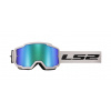 Okuliare na motorku LS2 Charger Goggle S Iridiovým Sklom Biele