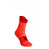Ponožky na behanie Compressport Pro Racing Socks v4.0 Trail - fluo red/black
