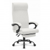 Kožené biele kancelárske kreslo HELLS Chair HC- 1030, HC__5905496912835