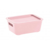 Tontarelli Úložný box BELLA M s vekom - 1,18 l ružová 8034528602