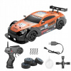 VEĽKÉ diaľkovo ovládané auto Drift Auto Led Dym 4x4 NISSAN GTR DRIFT