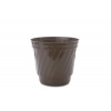 Hrniec Uniplastex Barok UDB26, plast, O 26 cm, hnedý