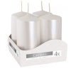 Bispol Adventná Metalická Biela 4 x 80 g
