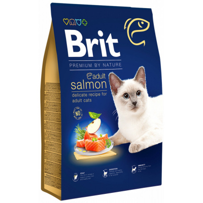 Brit Premium by Nature Cat Adult Salmon 8 kg (expedujeme do 48 hodín)