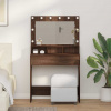 zahrada-XL Toaletný stolík Hnedý dub 79 x 41 x 135 cm Kompozitné drevo 865115