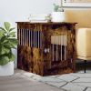 Nábytková prepravka pre psa dymový dub 55x80x68 cm kompoz.drevo-ForU-838327