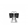 Bialetti set Mini Indukce - černá 2 šálky + 2 šálky (Moka konvička - Bialetti Mini Indukce 2 šálky + 2 šálky )