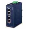 Planet IPOE-270-12V PoE priemyselný injektor, 2x port, 4x 1/2.5/5Gb, 2x 802.3bt 95/180W, DIN, IP30, -40~75°C, 12-56VDC