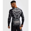 Pánský rashguard - funkční triko Venum Gladiator 5.0 - dlouhé rukávy - Black/Silver Velikost: M