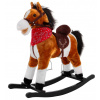 LEAN TOYS Hojdací koník Pony 74 cm - svetlo-hnedý