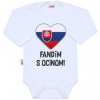 New Baby Body s potlačou Fandím s ocinom biele