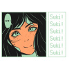 CUKROVÁ TLAČ jedlý obrázok na tortu Cukrová hmota Anime Manga Girl 6 + MENO