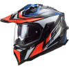 LS2 Helmets LS2 MX701 EXPLORER C FOCUS G.BLUE WHITE RED - XS