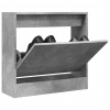 Botník betonově šedý 60 x 21 x 57 cm kompozitní dřevo Šedá 839885