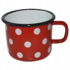Metalac Hrnček červený s odrážkou 500 ml