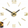 Nástenné hodiny ModernClock zlaté 50cm