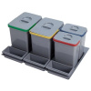 SINKS PRACTIKO 800 2× 15 l + 2× 7 l