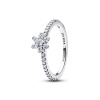 PANDORA stříbrný prsten se třpytivou květinou 52 194499C01-52