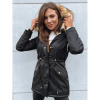 Čierna dámska parka na zimu, ty3874-M M