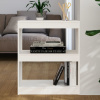 zahrada-XL Knižnica/deliaca stena biela 60x30x71,5 cm masívna borovica 808159