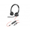 POLY BLACKWIRE 3325,TEAMS,USB-C,USB-C/A ADAPTER