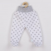 Dojčenské polodupačky New Baby Classic II sivé s hviezdičkami Sivá 56 (0-3m)