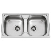 Kuchyňský dřez Sinks Okio 780 DUO V 0,5 mm, leštěný RDOKL78043525V