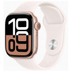 Apple Watch Series 10 GPS + Cellular 42mm Ružovo zlatý hliník so svetlo rumeným športovým remienkom - M/L