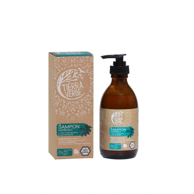 Žihľavový šampón na mastné vlasy s vôňou rozmarínu a pomaranča, Tierra Verde 230 ml