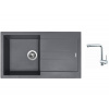 Set Sinks AMANDA 860 Titanium + batéria Sinks MIX 3 chróm