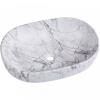 CERANO - Umývadlo keramické Deno - na dosku - mramor - 59x41 cm CER-428440