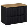 Skrinka do kúpeľne NOVA BLACK 82-80-2S A