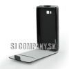Kožený obal Samsung Galaxy S IV Mini – Flip Flexi – čierna
