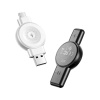 Indukčná bezdrôtová nabíjačka XO-CX026, pre Apple a Galaxy Watch, QI, USB+USB-C 2,5 W, čierna