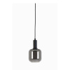 Sivé stropné svietidlo so skleneným tienidlom ø 21 cm Lekar - Light & Living