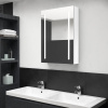 LED kúpeľňová zrkadlová skrinka žiarivá biela 50x13x70 cm-ForU-326501