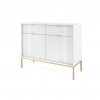 Piaski Komoda NOVA GOLD KSZ104, zlatá/biela